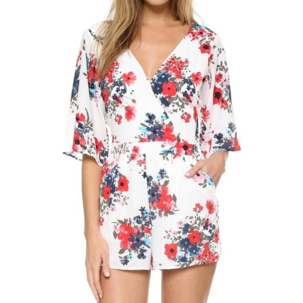 Cupcakes and cashmere floral romper